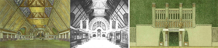 St. Louis 1904, Ehrenhalle und Pavillon Wasmuth